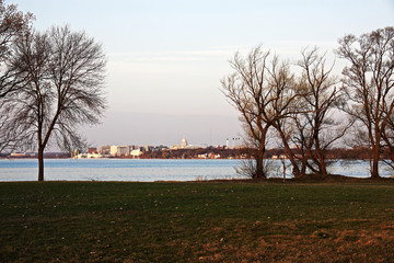 Madison downtown seen accros Lake Monona