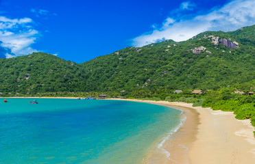 Beautiful beach at coast of Vietnam - Ninh van bay