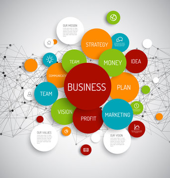 Business infographic diagram