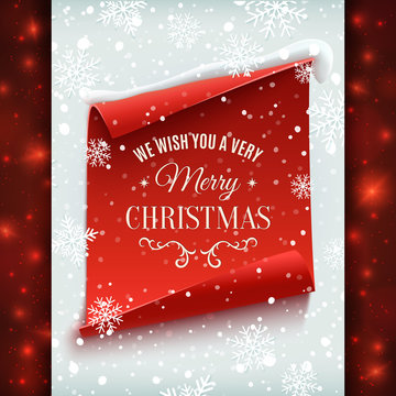 Merry Christmas greeting card.