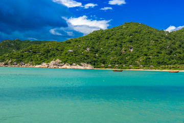 Beautiful beach at coast of Vietnam - Ninh van bay