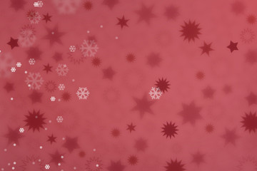 Christmas background with flakes and stars