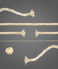 set for create pulling rope process image. High demention