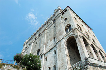 Fototapeta premium Historic palace in Gubbio town Umbria - Palazzo dei Consoli