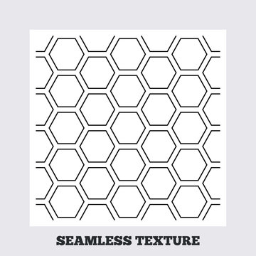 Hex stripped grid seamless pattern.