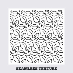 Leaves plant seamless pattern.