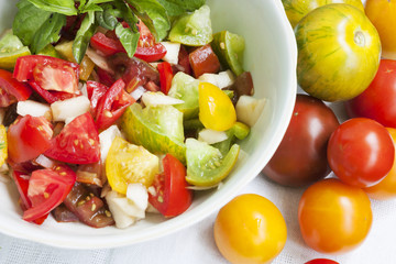 tomatoes and lettuce