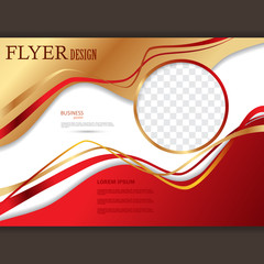 Vector flyer template for design 