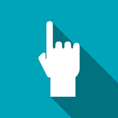 pointing hand vector icon