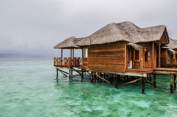 Water bungalows. Maldives.