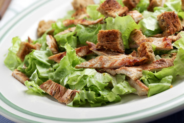 Caesar salad closeup