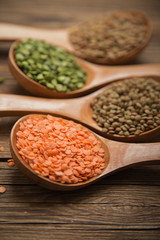 Varietà lenticchie e piselli