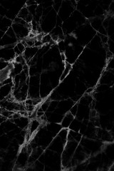 black marble patterned texture background in natural patterned and color for design.