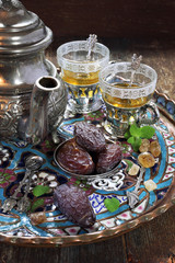 Ramadan: ripe dates and green tea