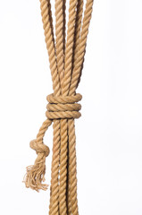 Rope isolated on the white background