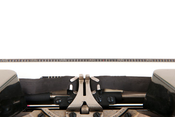 Detail old typewriter