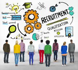 Ethnicity People Standing Recruitment Professional Concept