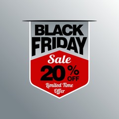 Black Friday Sale, discount and voucher template