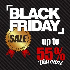 Fototapeta na wymiar Black Friday Sale, discount and voucher template