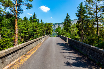 Route in mountains