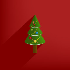 Christmas Greeting Card, vector illustration