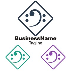 Music logo icon Vector
