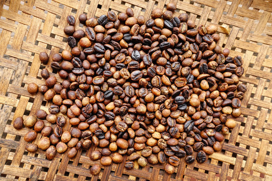 Coffee beans for backgrounds or textures