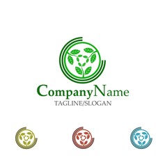 Environmental Nature logo icon Vector