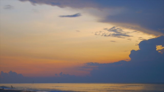 Speed video colourful of cloud and sky at the sea in Thailand