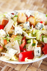 Blue cheese and tomatos salad
