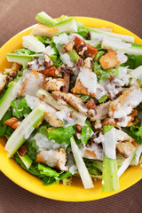 Chicken salad with zucchini