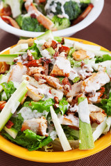 Chicken salad with zucchini
