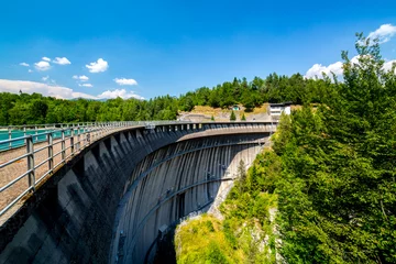 Fotobehang Dam Groot zicht op de grote dam