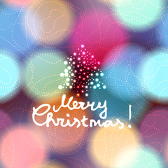 Blur lights city background