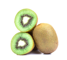 Fototapeta premium the kiwi fruit on white background