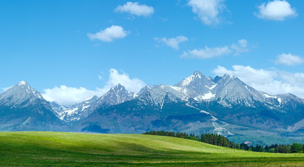 Fototapeta premium High Tatras (Slovakia) spring view.