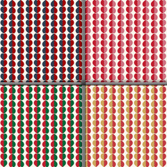 Seamless pattern with hearts, set of hearts illustration