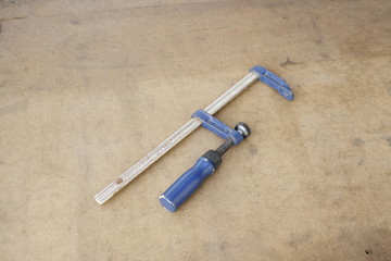 Naklejka premium alte Schraubzwinge