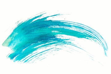 Turquoise watercolor heavy brush - 95981919