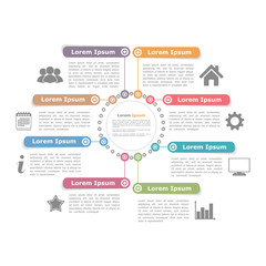 Circle Diagram with Eight Elements