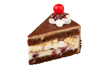  piece of cake on a white background