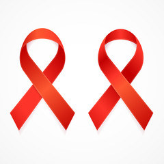 AIDS Ribbon Set. Vector