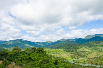 Fototapeta na wymiar Mountain landscape. Vietnam nature image