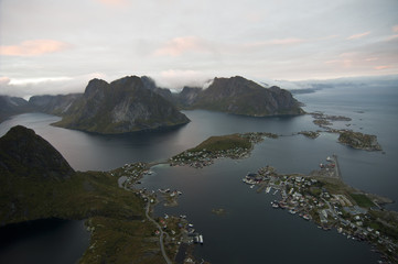 Reine. Norway / Reine is a fishing village and the administrative center of the municipality of Moskenes in Nordland county, Norway.