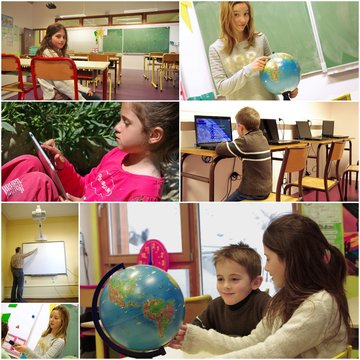 enseignement - enfants &agrave; l'&eacute;cole