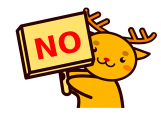 看板を持った動物シリーズ