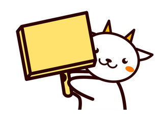 看板を持った動物シリーズ