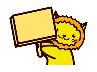 看板を持った動物シリーズ