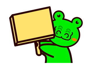 看板を持った動物シリーズ