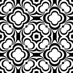 Design seamless monochrome geometric pattern